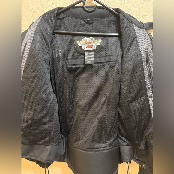 Harley Davidson Switchback Motorcycle Biker 2 in 1 Jacket XL Black - Picture 6 of 8